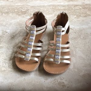 Gold and Silver Sandals